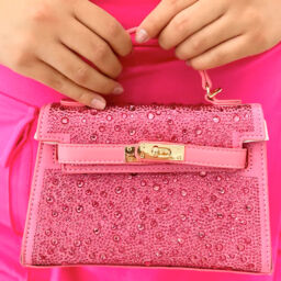 Rhinestones Purse – Pink