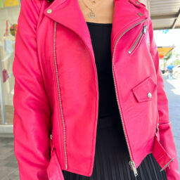 Leather Moto Jacket 1962 – Pink