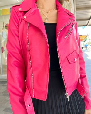 Leather Moto Jacket 1962 – Pink