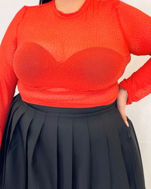 Rhinestone Ck Top 933077 – Red