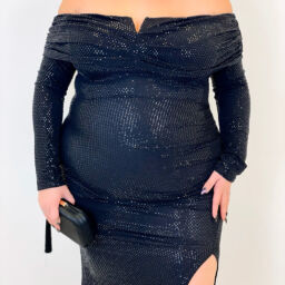Long Sleeve Lurex Dress 933121