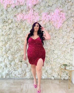 Velvet Sequin Tank Dress 933173