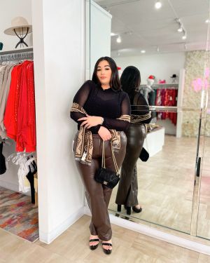 Straight Leg Pants 933230 – Brown