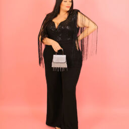 Maribel Fringe Sleeve Jumpsuit 933296