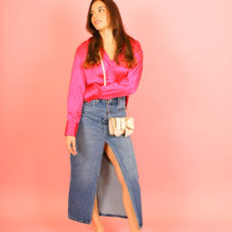 Pink Satin Shirt 2280