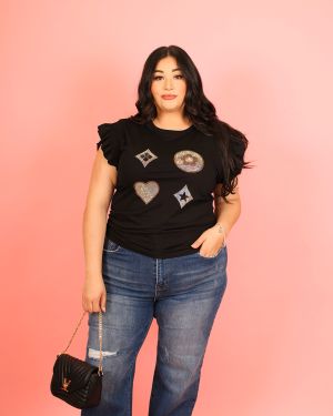 Maddie Black Top 933406