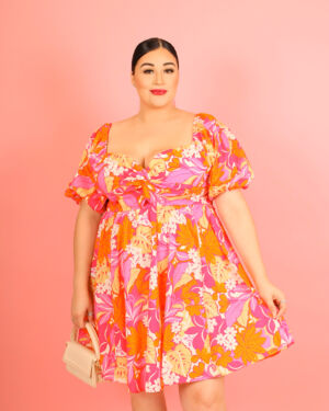 Printed Midi Dress 933871