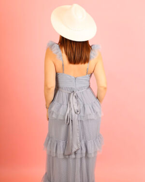 Dusty Blue Dress 933878