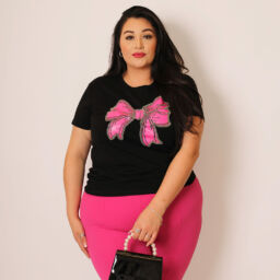 Bow TShirt 001 – Black