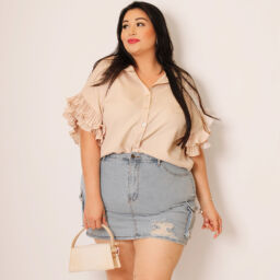 Ruffle Trim Top 933965