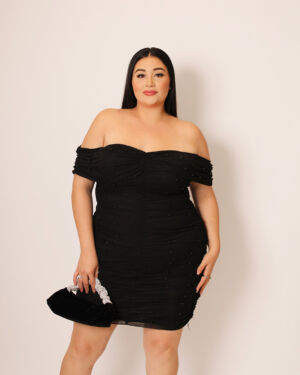 Pearl Mini Dress 933986 – Black