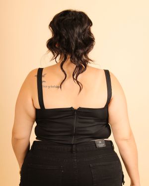 Lace-Up Top 934215 – Black