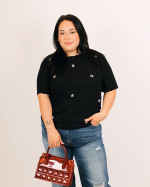 Rhinestone Shirt 934225 – Black