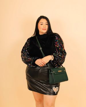 Velvet Sequin Sweater 934317