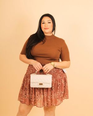 Mocha Turtle Neck Top 934332