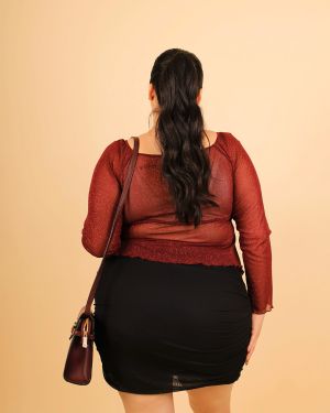 Wine Glitter Top 934388