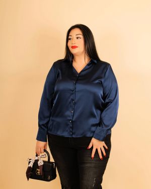 Blue Satin Shirt 934404