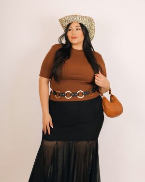 Mesh Maxi Skirt 934511 – Black