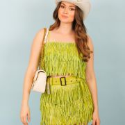 Lime Fringed Top