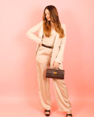 Satin Wide Leg Pants 934688