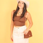 Square Neck Top 934113 – Brown